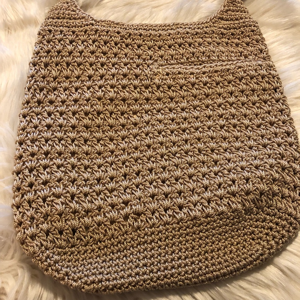 The Sak cream beige crochet crossbody handbag - Picture 3 of 14